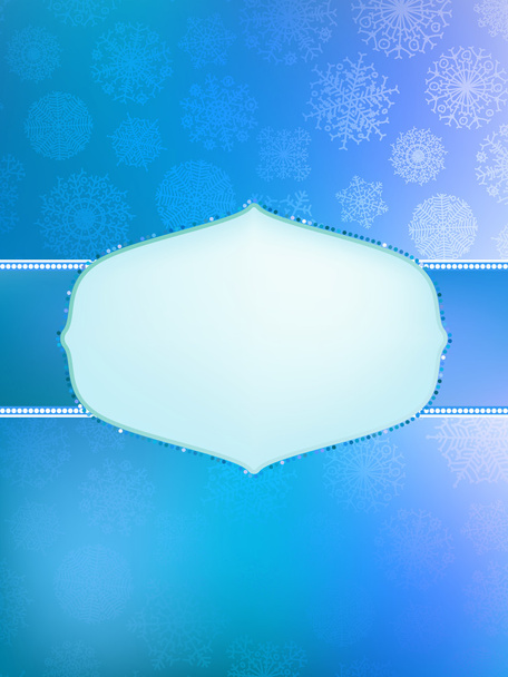 Beautiful winter background with snowflakes. + EPS8 - ベクター画像