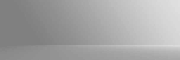 Студійний фон - Анотація Яскрава розкіш сірого Градієнт горизонтальний фон стіни кімнати студії
. - Фото, зображення