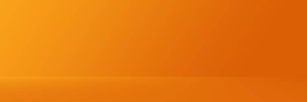 Studio pozadí - abstraktní světlé luxusní oranžový přechod horizontální studio pokoj zeď pozadí pro web šablony zobrazení produktu ad. - Fotografie, Obrázek