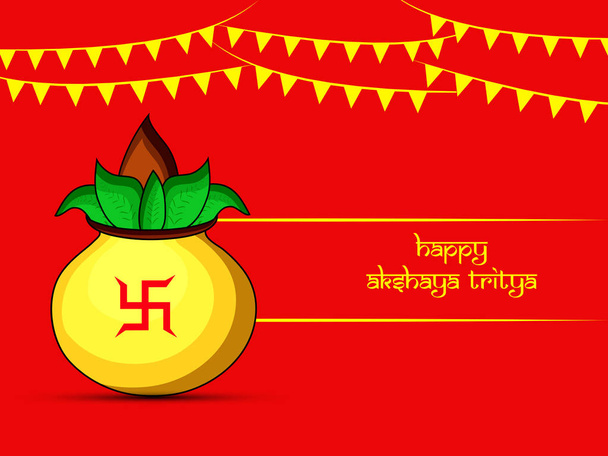 Illustration des indischen hinduistischen Festes akshaya tritiya Hintergrund  - Vektor, Bild