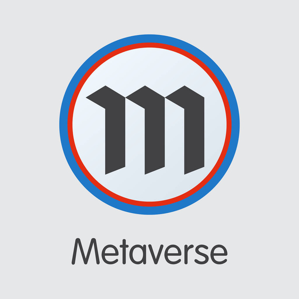 Metaverse - Символ пиктограммы криптовалюты
. - Вектор,изображение