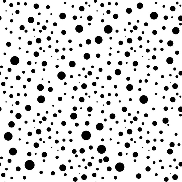 Zwarte cirkel naadloze patroon. Abstracte zwarte geometrische moderne achtergrond. Vectorillustratie. Art decostijl. - Vector, afbeelding