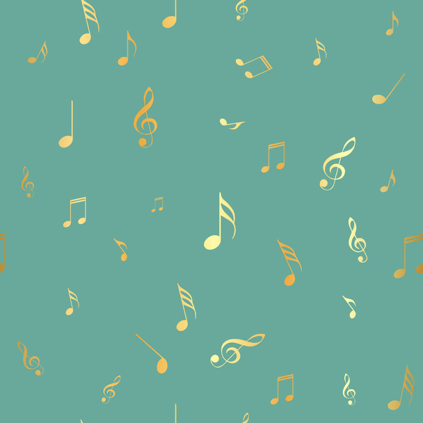 abstrakte Musik nahtlose Muster Hintergrund Vektor Illustration für Ihr Design - Vektor, Bild