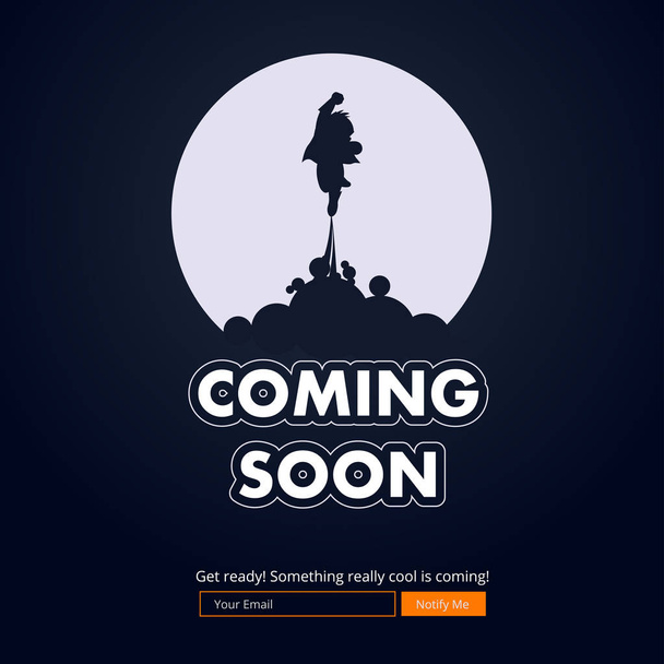 Coming Soon Website Template. Coming Soon Landing Page Design. Coming soon page for a new website. We are Launching Soon  Illustration  - Vector, Image