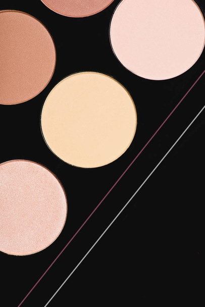 full frame shot of makeup blushes palette - Photo, Image