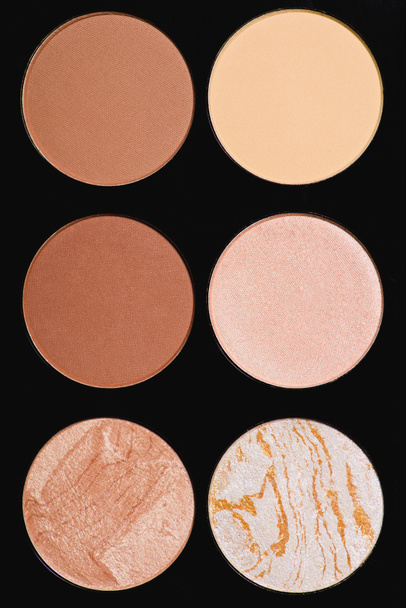 full frame shot of various makeup blushes palette - Photo, Image