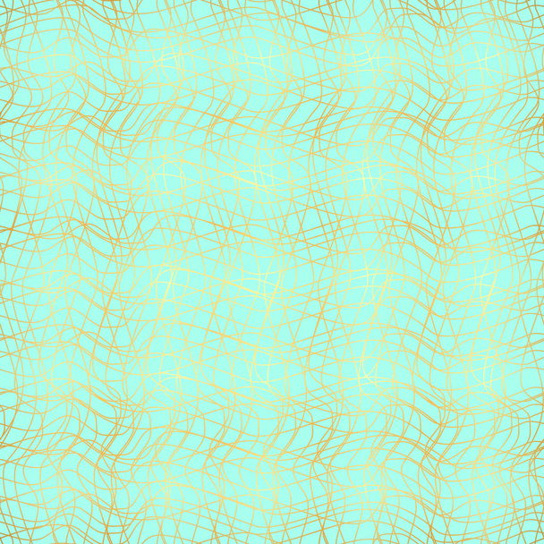 motif de grille dorée de lignes courbes, chaos, fond vectoriel sans couture
. - Vecteur, image