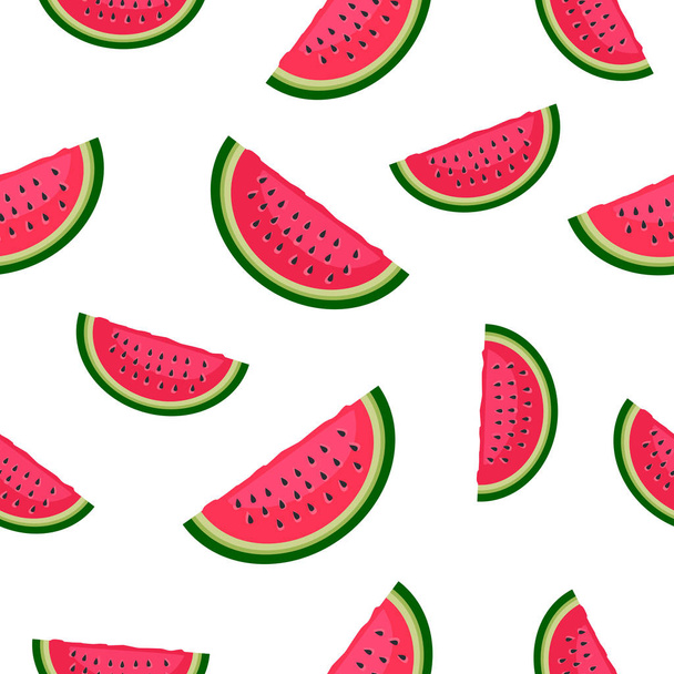 Seamless pattern with watermelon - Vecteur, image