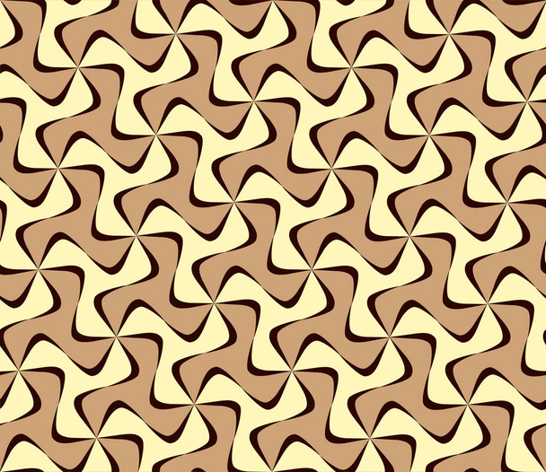 Repeating monochrome twisted stripe pattern - Vector, Image