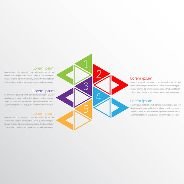 Vector infographic templates used for detailed reports. All 5 topics. - Vector, Image