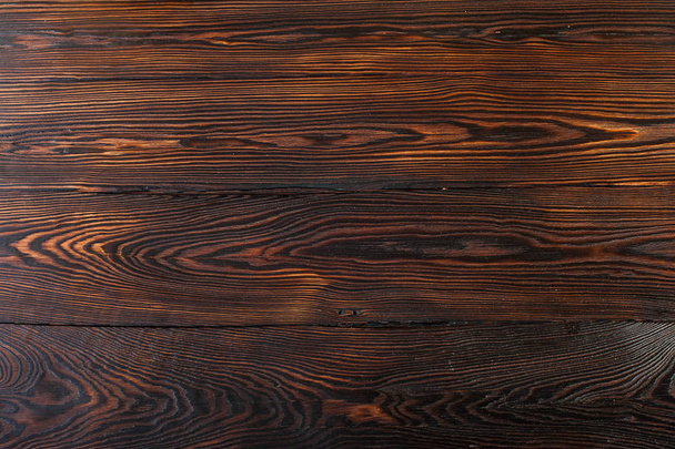 Old natural vintage grunge rustic dark brown wooden shabby background or wood texture - Foto, Bild