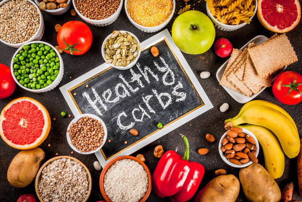 Ingredientes saludables de carbohidratos
 - Foto, imagen