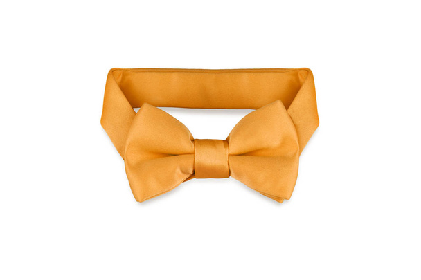 модный оранжевый галстук бабочка изолированы на белом фоне
 - Фото, изображение