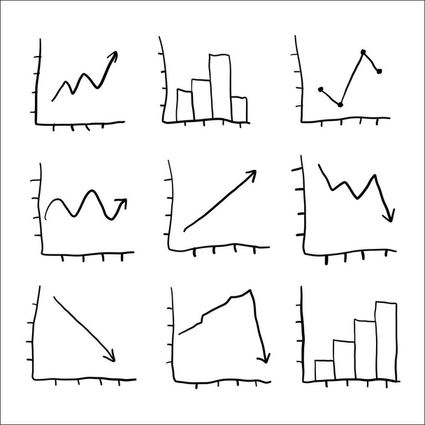 Graphs and Charts - Vector, Image