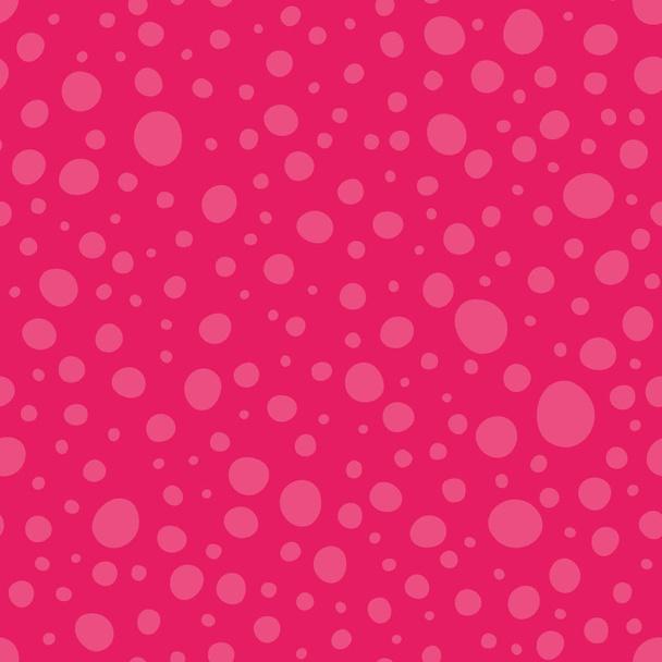 Różowe kropki Wonky wektor wzór - Wektor, obraz