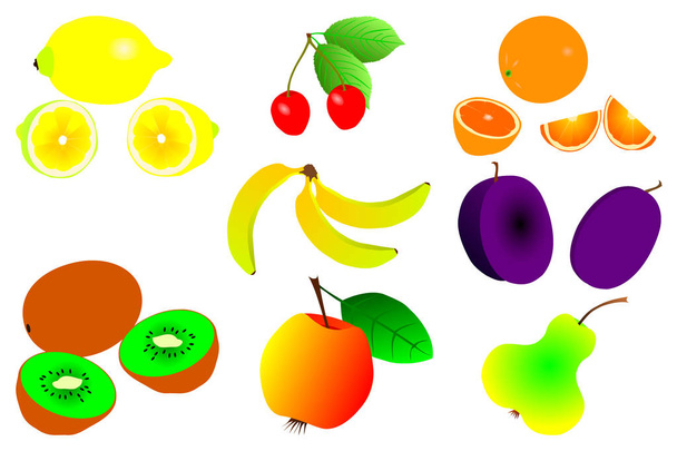 Illustrazione vettoriale frutta
 - Vettoriali, immagini