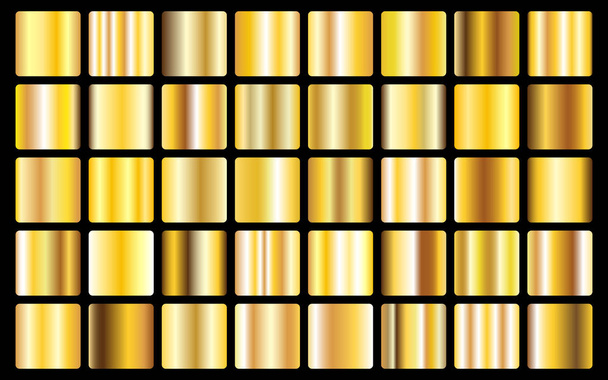 Gold background texture vector icon seamless pattern. Light, realistic, elegant, shiny, metallic and golden gradient illustration. Mesh vector. Design for frame, ribbon, coin, abstract - Vektor, kép