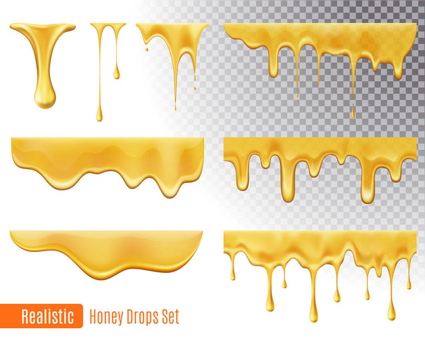 Set gocce di miele
 - Vettoriali, immagini