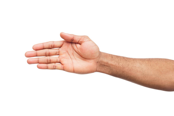 Рука готова для рукопожатия изолированы на белом
 - Фото, изображение