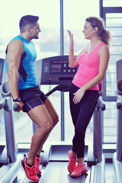 couple at the gym - Фото, изображение