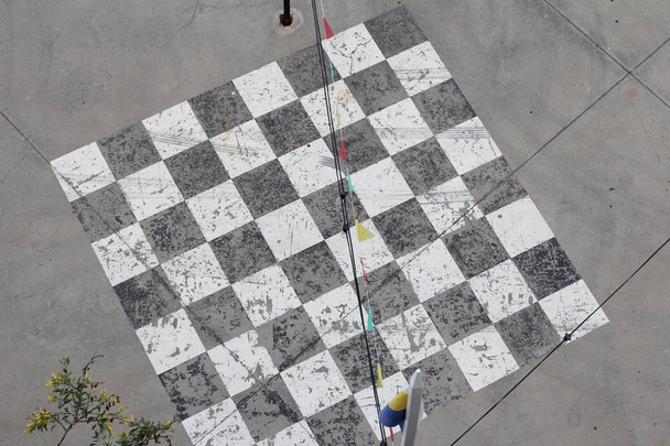 Letecký pohled na velké šachovnici - Fotografie, Obrázek