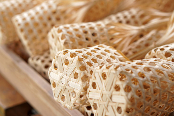 Thai szerves bambusz kosár csomagolástervezés sző - Fotó, kép