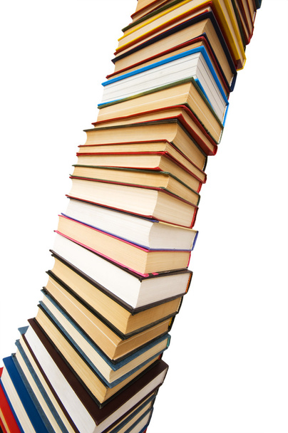 Изолированная стопка книг
 - Фото, изображение