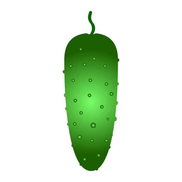 concombre frais légume icône isolée
 - Vecteur, image