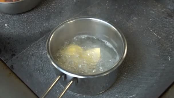 food cooking meal restaurant kitchen boil ravioli - Footage, Video