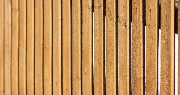 wood fence perspective view closeup - Фото, зображення