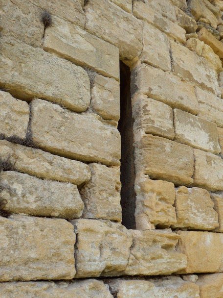 Fente de flèche dans le mur médiéval - Photo, image