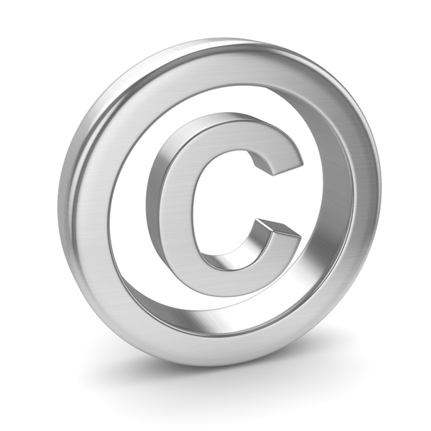 Chrom Urheberrechtssymbol - Foto, Bild