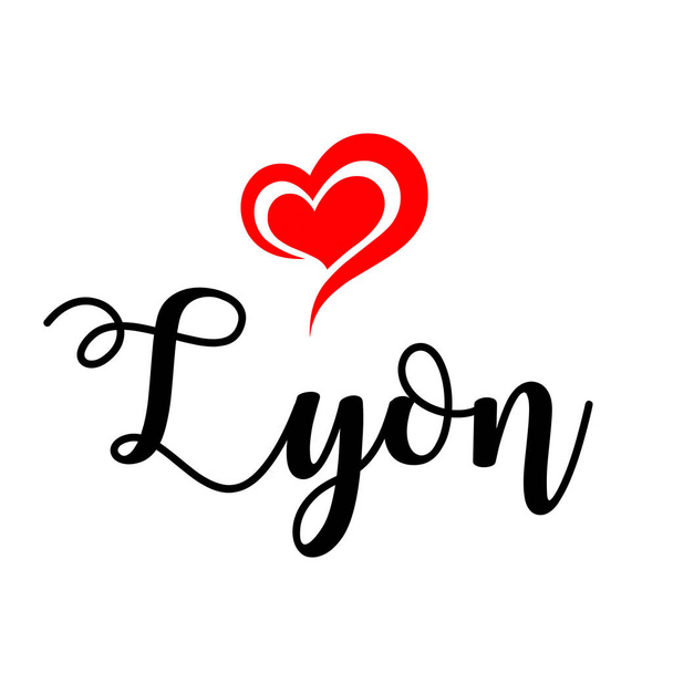 Ilustración de escritura a mano Love Lyon
  - Foto, imagen