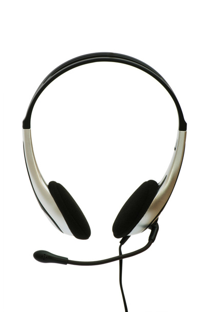 Headset isolated on the white - Photo, Image