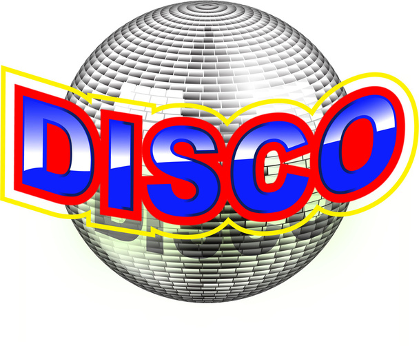 disco glitter μπάλα - Διάνυσμα, εικόνα