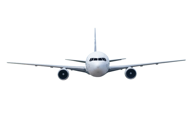Μπροστά από αεροπλάνο αεροσκάφη, απομονώνονται σε λευκό φόντο - Φωτογραφία, εικόνα