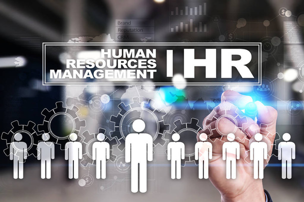 Διαχείριση ανθρώπινων πόρων, Hr, προσλήψεις, ηγεσία και teambuilding. Επιχειρήσεων και της τεχνολογίας έννοια. - Φωτογραφία, εικόνα