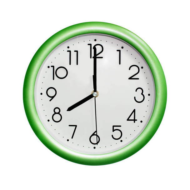 green wall clock - Фото, зображення