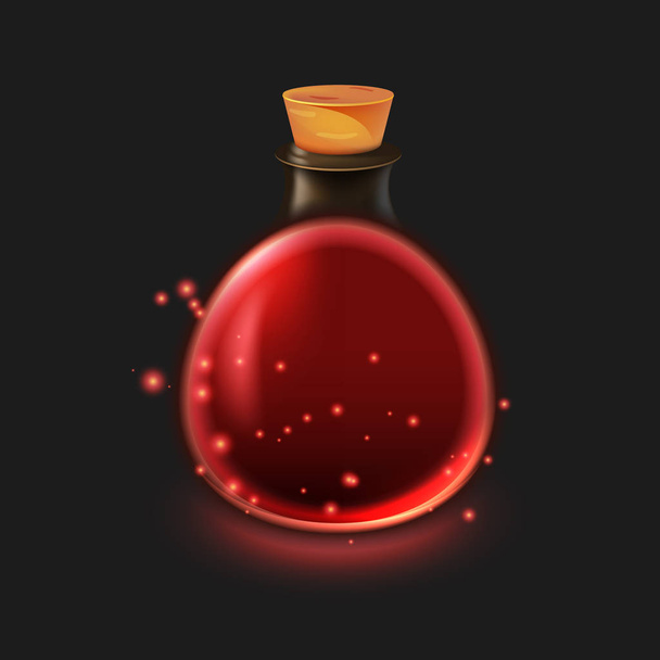 Magic bottle of potion - Вектор,изображение
