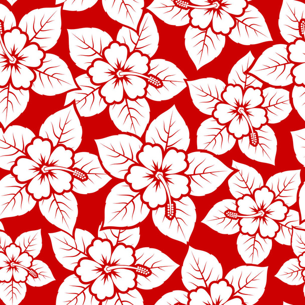 Red tropical pattern seamless. - Vector, Image