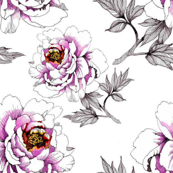 pattern with beautiful roses  - Foto, immagini