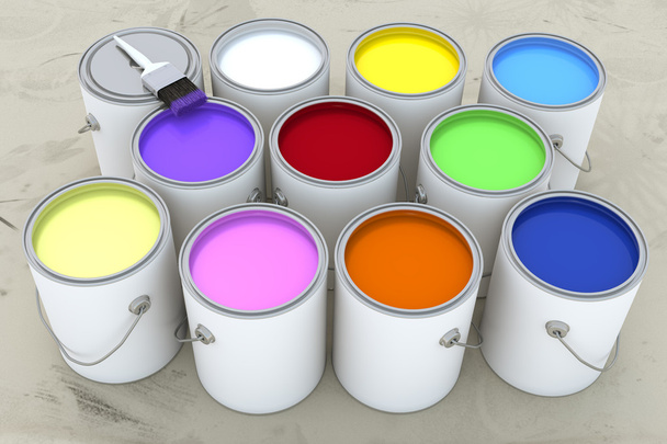 Paint Cans - Photo, Image