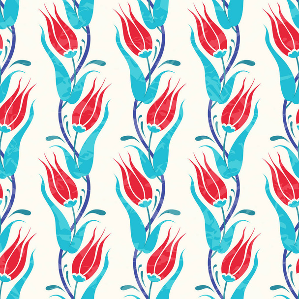 Tulips pattern - Vecteur, image
