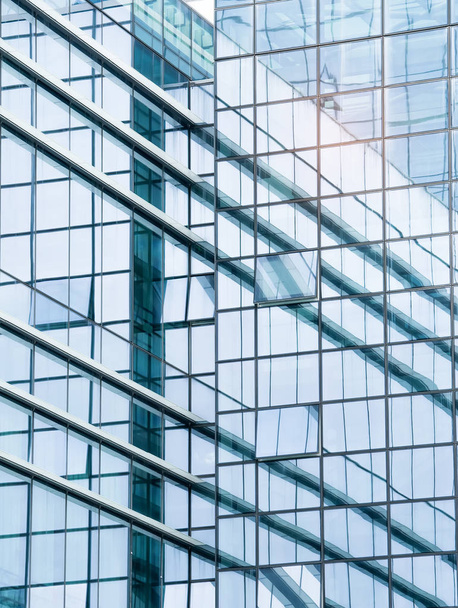 Αρχιτεκτονική λεπτομέρειες Modern Building Glass πρόσοψη Επιχειρήσεις φόντο - Φωτογραφία, εικόνα