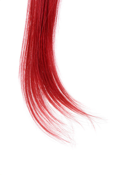 closeup strand of red hair - Foto, afbeelding