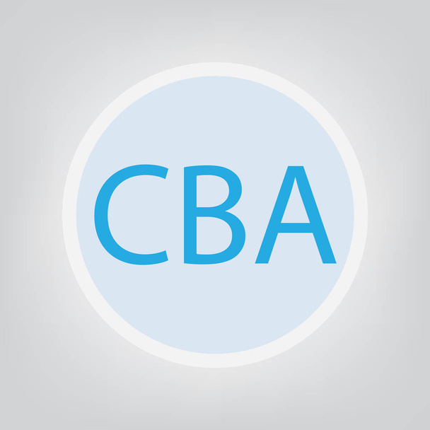 CBA (Cost���benefit Analysis) acronym- vector illustration - Vector, Image