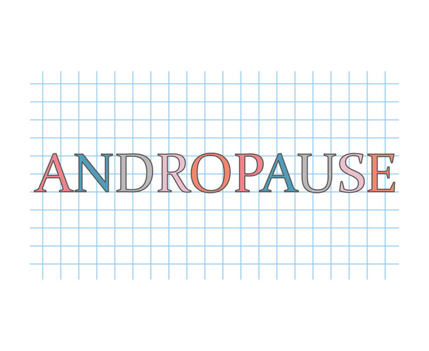 andropause concept- vector illustration - Vector, Image
