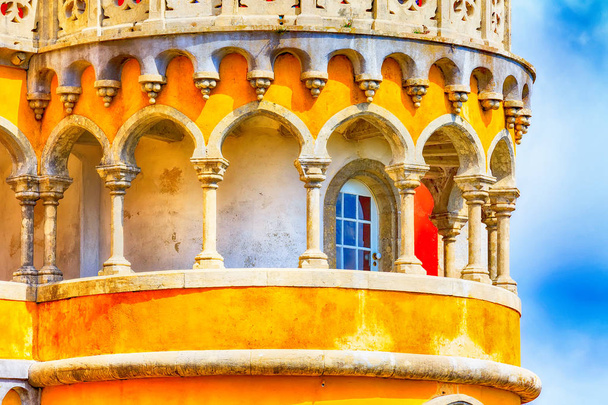 Sintra, Portugal Wahrzeichen, Pena Palast - Foto, Bild