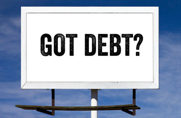 Kapott adósság Billboard - Fotó, kép