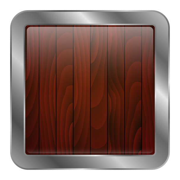 Vector illustration of wood texture icon - Vector, Imagen